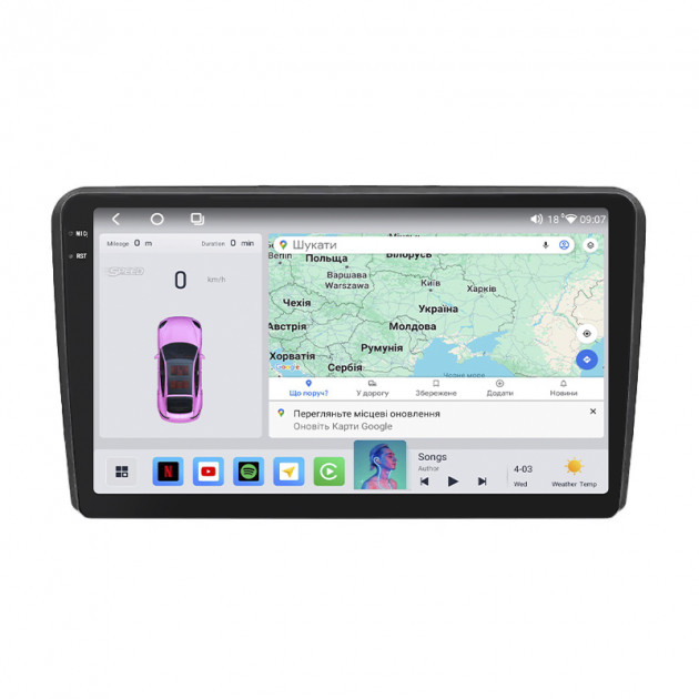 ГУ Audi A3 II (8P) 2003-2005 9" 4/64 QLED CarPlay 4G Wi-Fi GPS 360 Prime