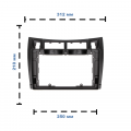 Переходная рамка Toyota Yaris 2005-2010 Vitz 2005-2010 Platz 2005-2010 (2373) 9"
