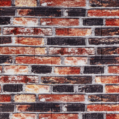 Декоративная 3D панель 700x770x5мм Серо-синий Екатеринославский кирпич (048) SW-00000027