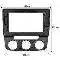 Переходная рамка Volkswagen Jetta 2005-2009 Golf 2003-2008 Auto AC (6881) 10.1"