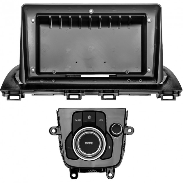 Переходной штатный комплект с проводкой Mazda 3 Alexa 2014-2019 (7187) 9" + подключение с CANBUS