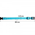 Светодиодный LED ошейник USB светящийся для собак и котов Blue M