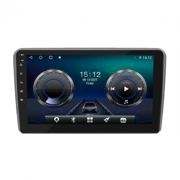 Штатная магнитола Lesko для Audi A3 II (8P) Рестайлинг 1 2004-2008 экран 9" 4/64Gb 4G Wi-Fi GPS Top