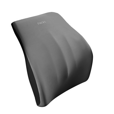 Универсальная поясничная подушка на сиденье DACRT для спины с эффектом памяти ортопедическая Gray