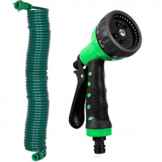 Набор поливочный шланг BlueBird BB-1208 на катушке пистолет с распылителем 7-ми режимный 15 м