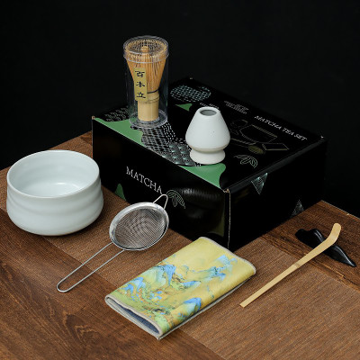 Набор Mavanto 5456 для приготовления чая матча 7 предметов White