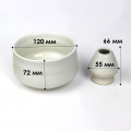 Набор Mavanto 5456 для приготовления чая матча 7 предметов White
