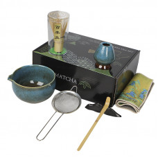 Набор Mavanto 7458 для приготовления чая матча 7 предметов Blue