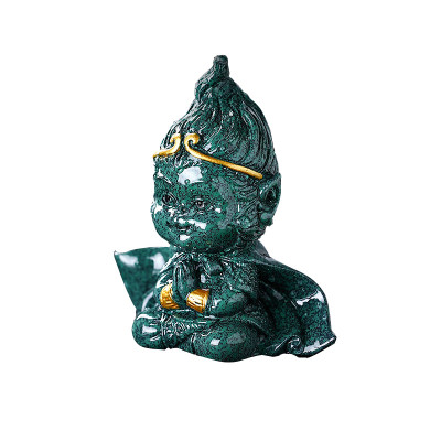 Фигурка для чайной церемонии ZBY-2407303 Король Обезьян меняющая цвет от горячей воды Green