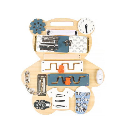 Детская развивающая игрушка Бизиборд XM-081 Мишка многофункциональный