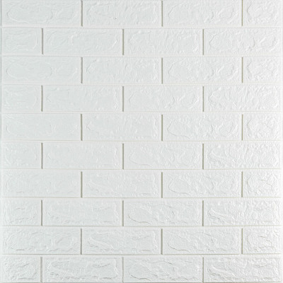 3D панель самоклеющаяся 690х780х5мм кирпич Белый (001-5) SW-00000029