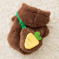Свитер для собак и кошек Тедди 2011SXSL5932 с капюшоном утепленный Brown S