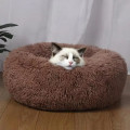 Лежак пуфик для котов собак круглый 552201 L Brown