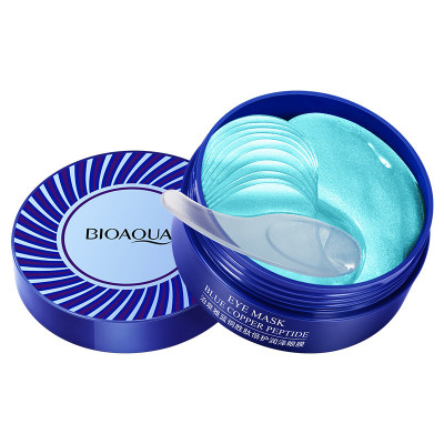 Гидрогелевые патчи BIOAQUA Eye Mask Blue Copper Peptide с синим медным пептидом 80 г