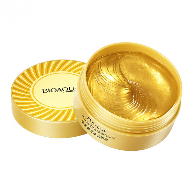 Гидрогелевые патчи с с частицами золота BIOAQUA Hydrating Moisturizing Eye Mask 80 г